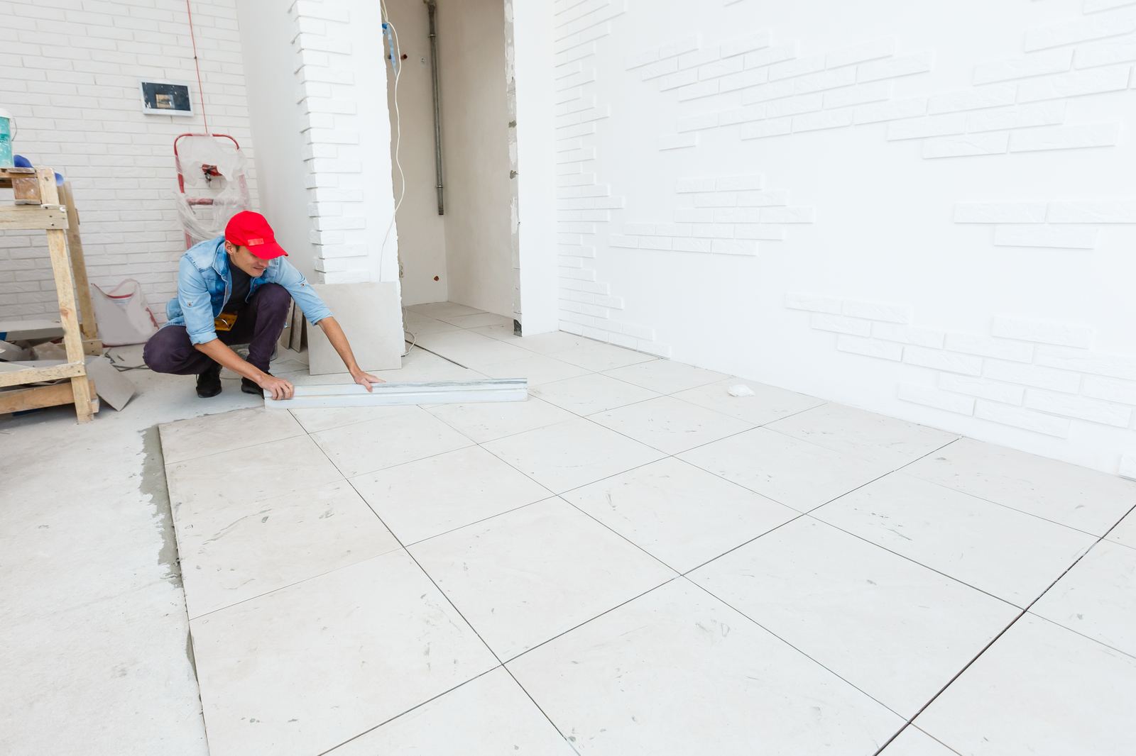 Licensed flooring professional at work — Melbourne, FL area referrals by FloorRelay